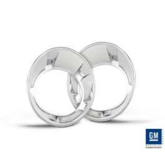 Camaro Running Light Bezels, Chrome, 2010-2013