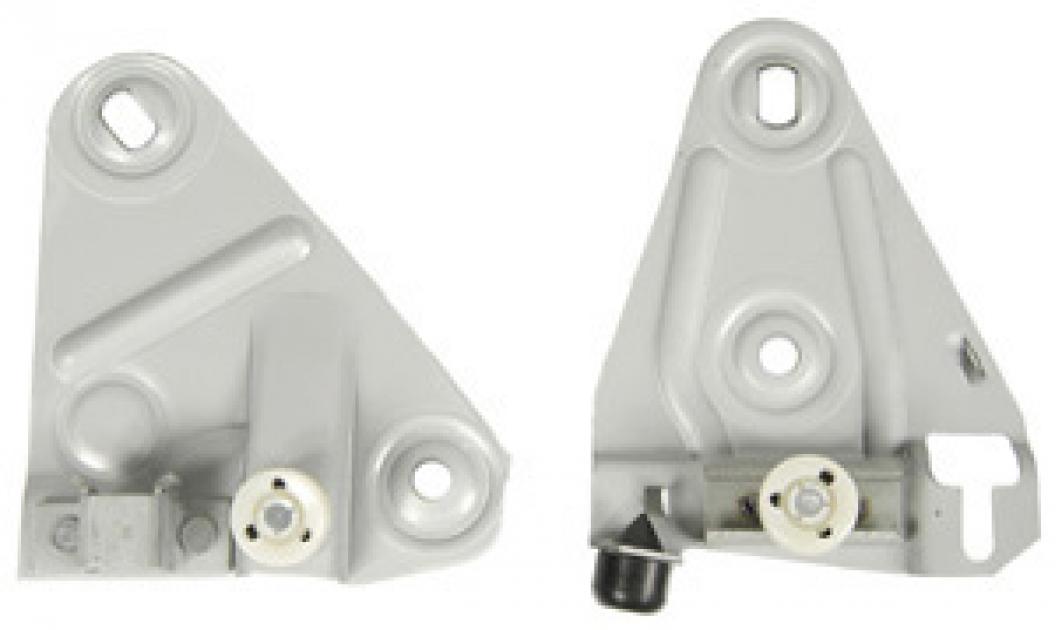 Classic Headquarters F Left Hand Door Glass Mount Plate Set W-052