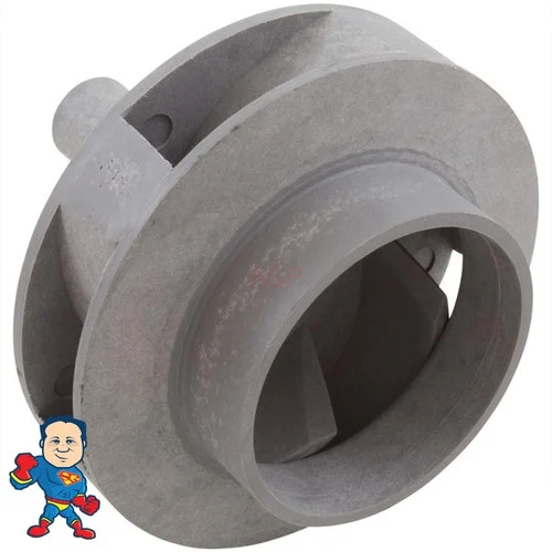 1.5HP Closed Face Impeller for Jacuzzi Piranha Thera-Max Thera-Flo 4-Mount Fixed Bracket Wet End