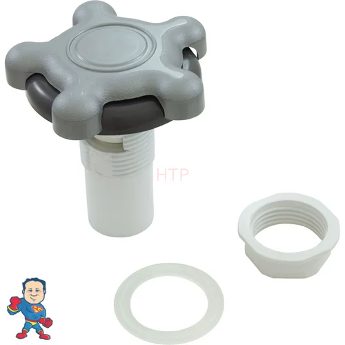1″ Graphite Air Control Valve with S-Handle – Top Access, 5 Spoke Design