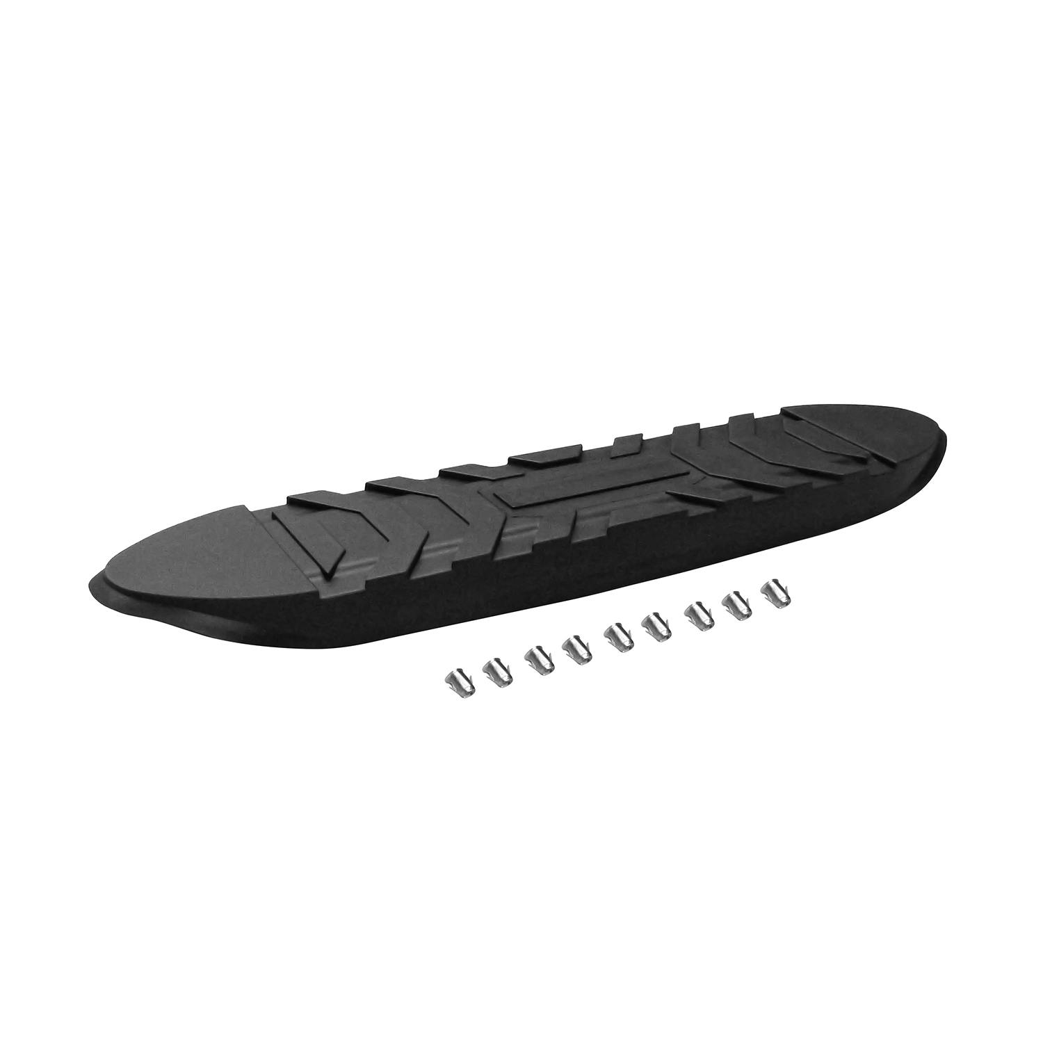 Iconic Accessories 110-5100 Black Oval Strt 5in Pad & Clips