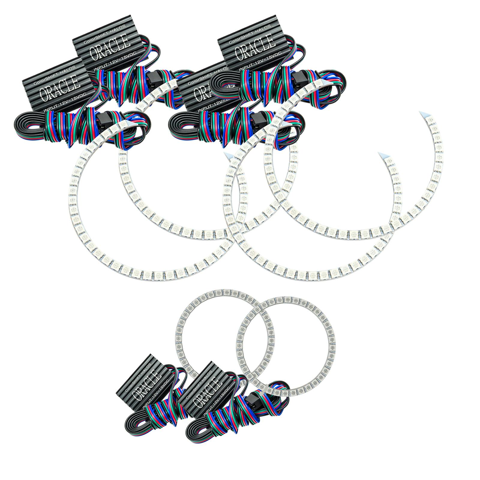 Oracle Lighting 1118-334 2005-2010 Dodge Charger Triple Ring HL Halo - CS - w/No Ctrl