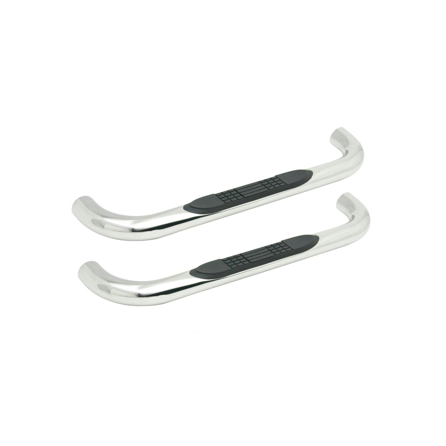 Iconic Accessories 113-0011 3Round Steel Side-Step Nerf Bars (90° Bend, Polished)
