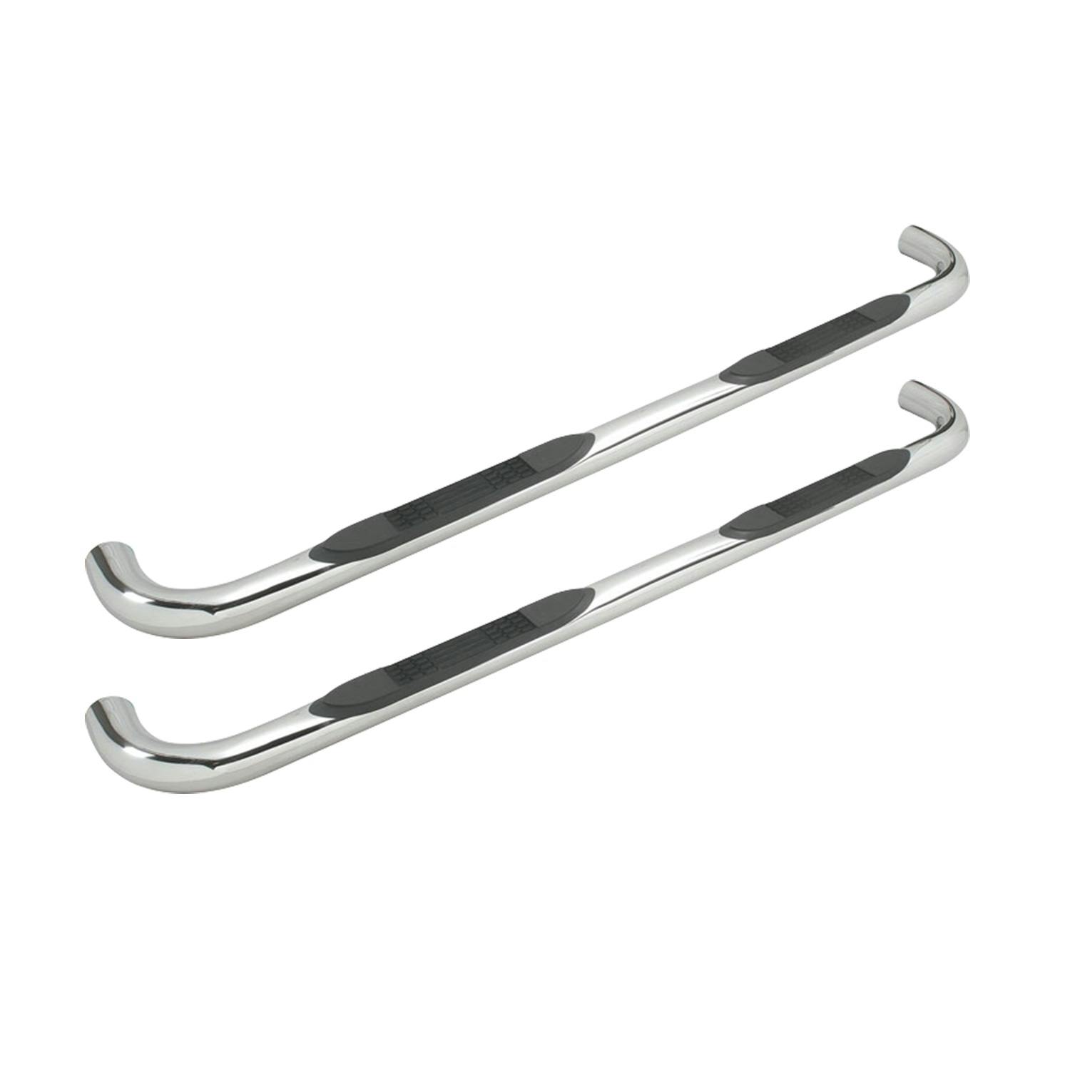 Iconic Accessories 113-0183 3Round Steel Side-Step Nerf Bars (90° Bend, Polished)