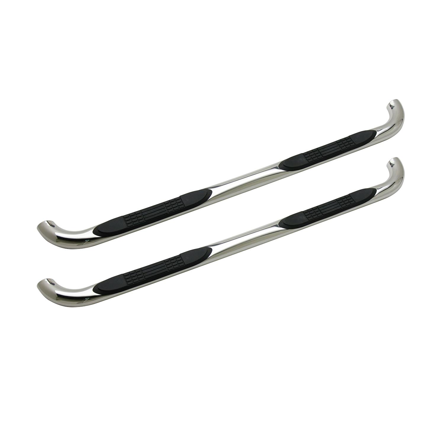 Iconic Accessories 113-0791 3Round Steel Side-Step Nerf Bars (90° Bend, Polished)