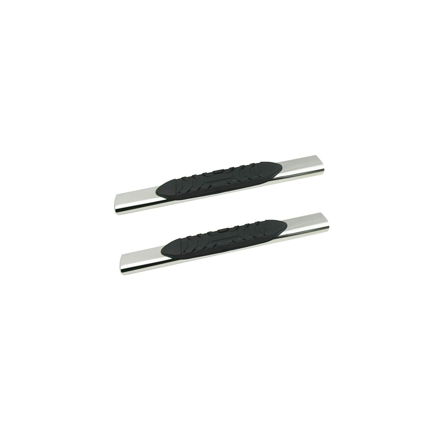 Iconic Accessories 115-0553 5Oval Side-Step Nerf Bars (180° Straight, Polished)