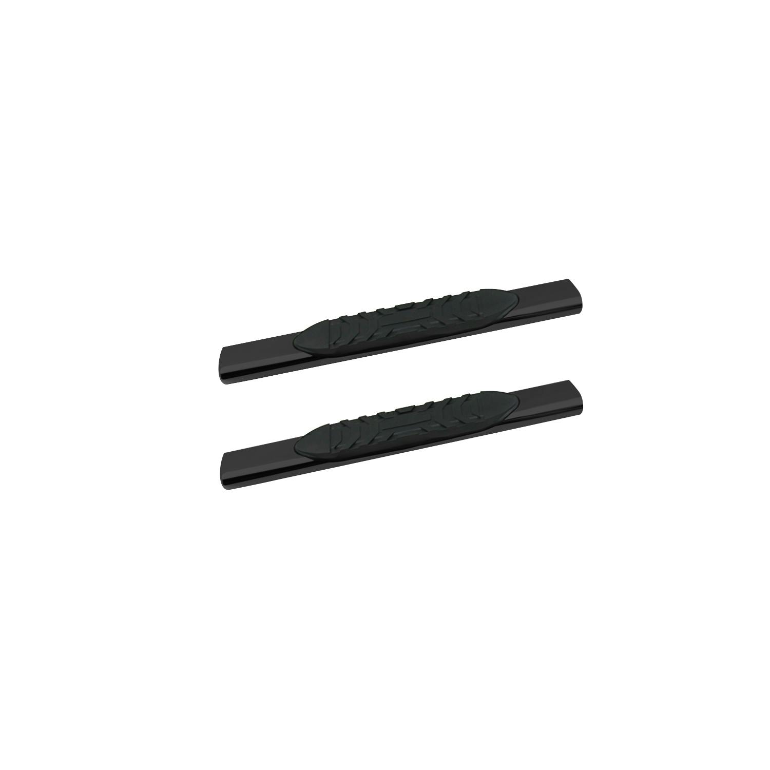 Iconic Accessories 115-5414 5Oval Side-Step Nerf Bars (180° Straight, Black Powder Coated)