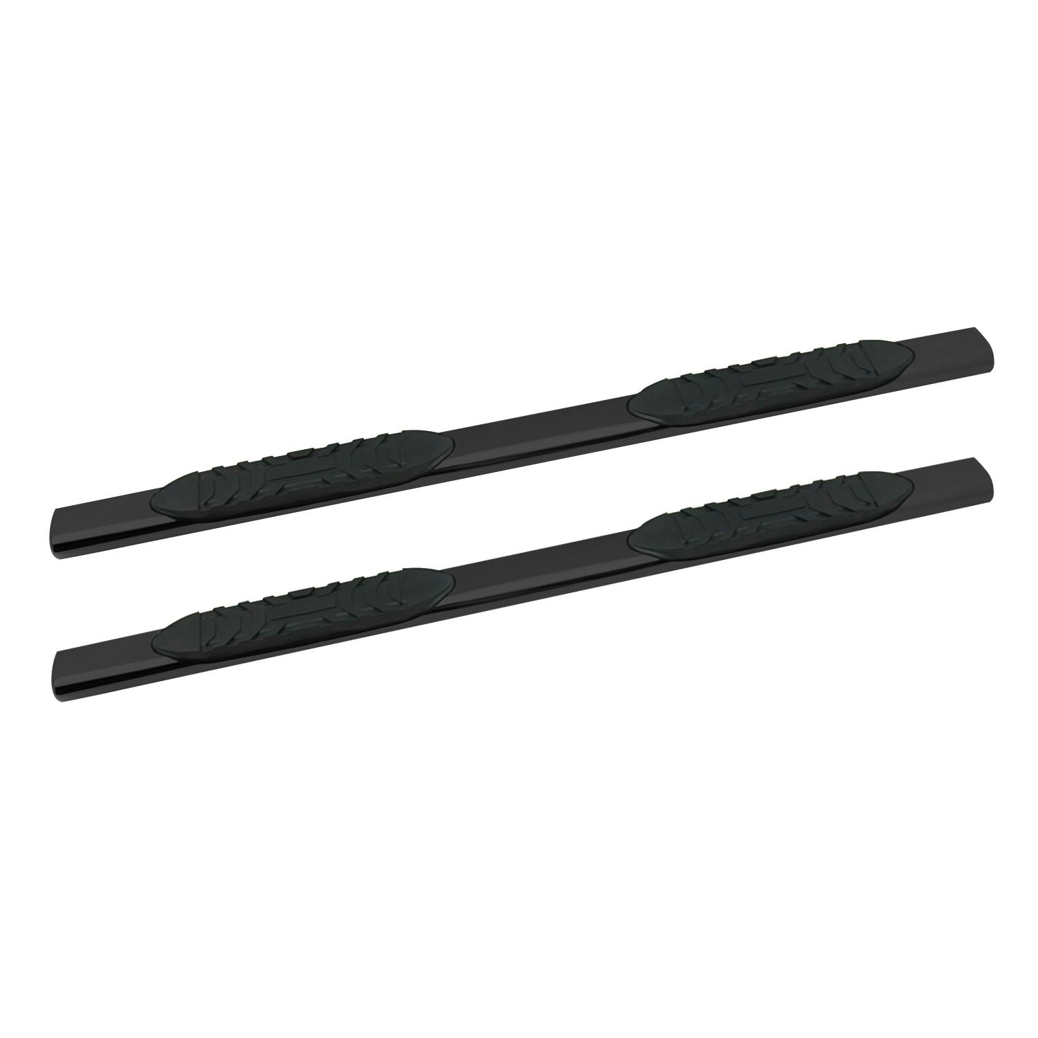 Iconic Accessories 115-5591 5Oval Side-Step Nerf Bars (180° Straight, Black Powder Coated)