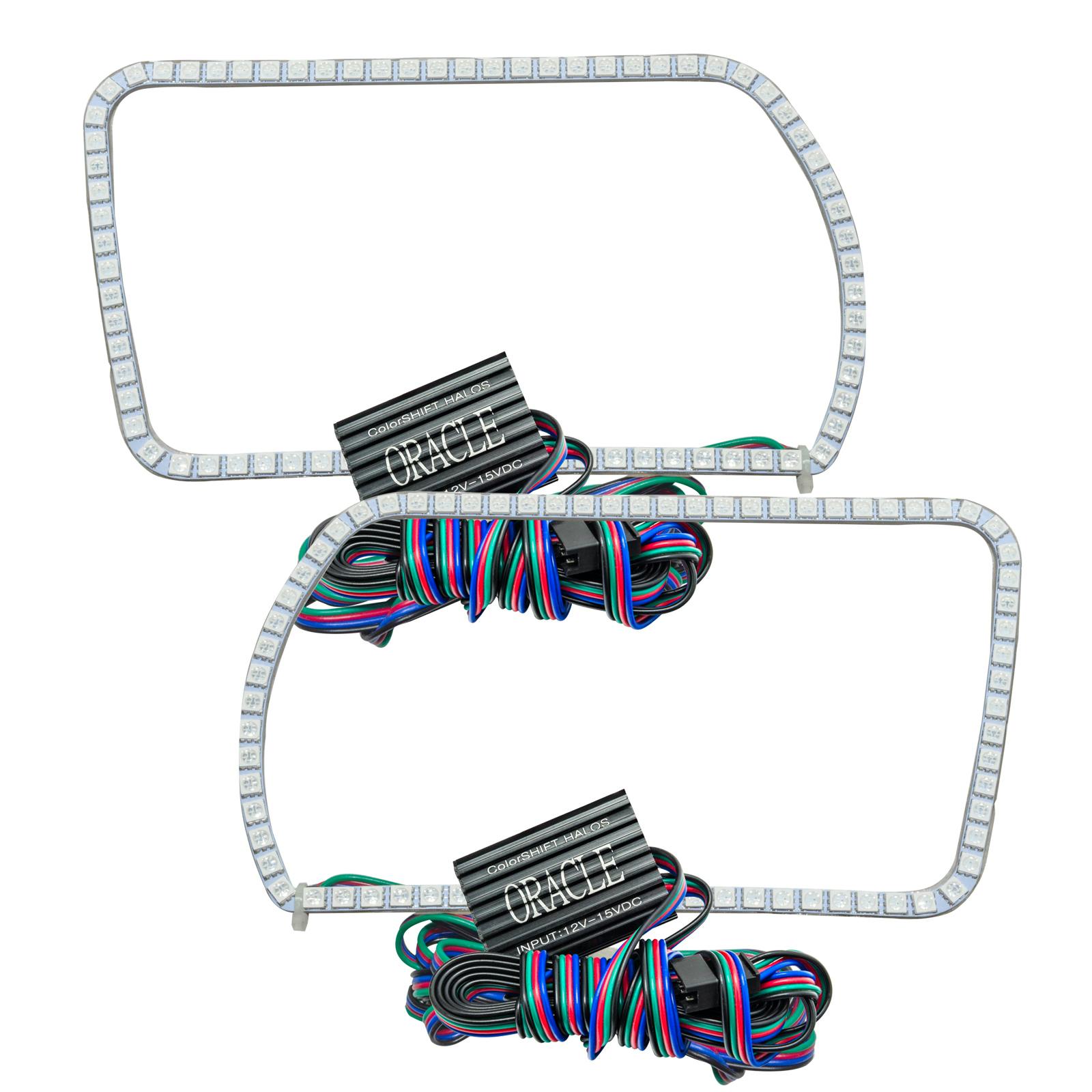 Oracle Lighting 1165-333 2009-2013 Dodge Ram LED Fog Light Halo Kit - ColorSHIFT - w/No Controller