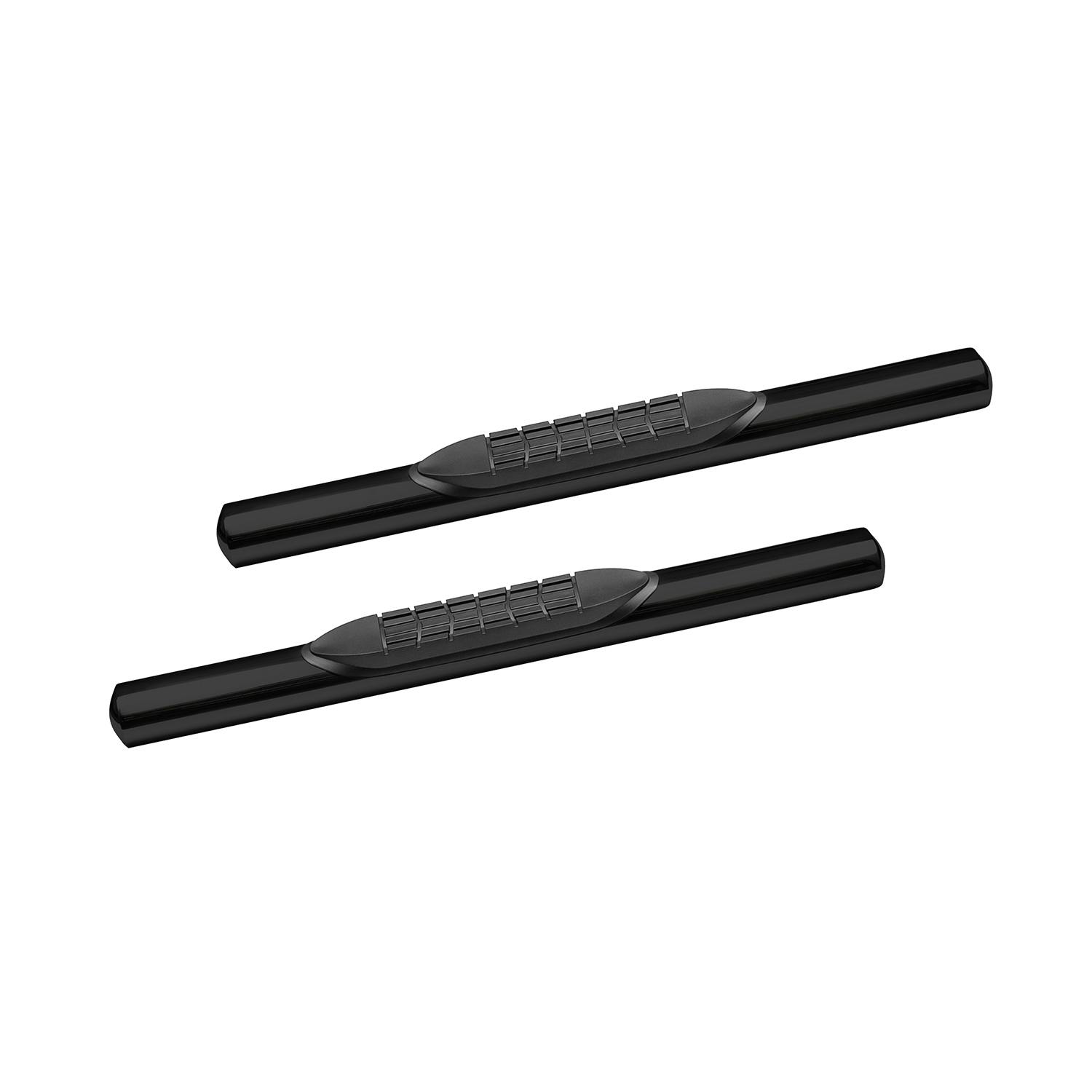 Iconic Accessories 118-5432 4Oval Side-Step Nerf Bars (180° Straight, Black Powder Coated)