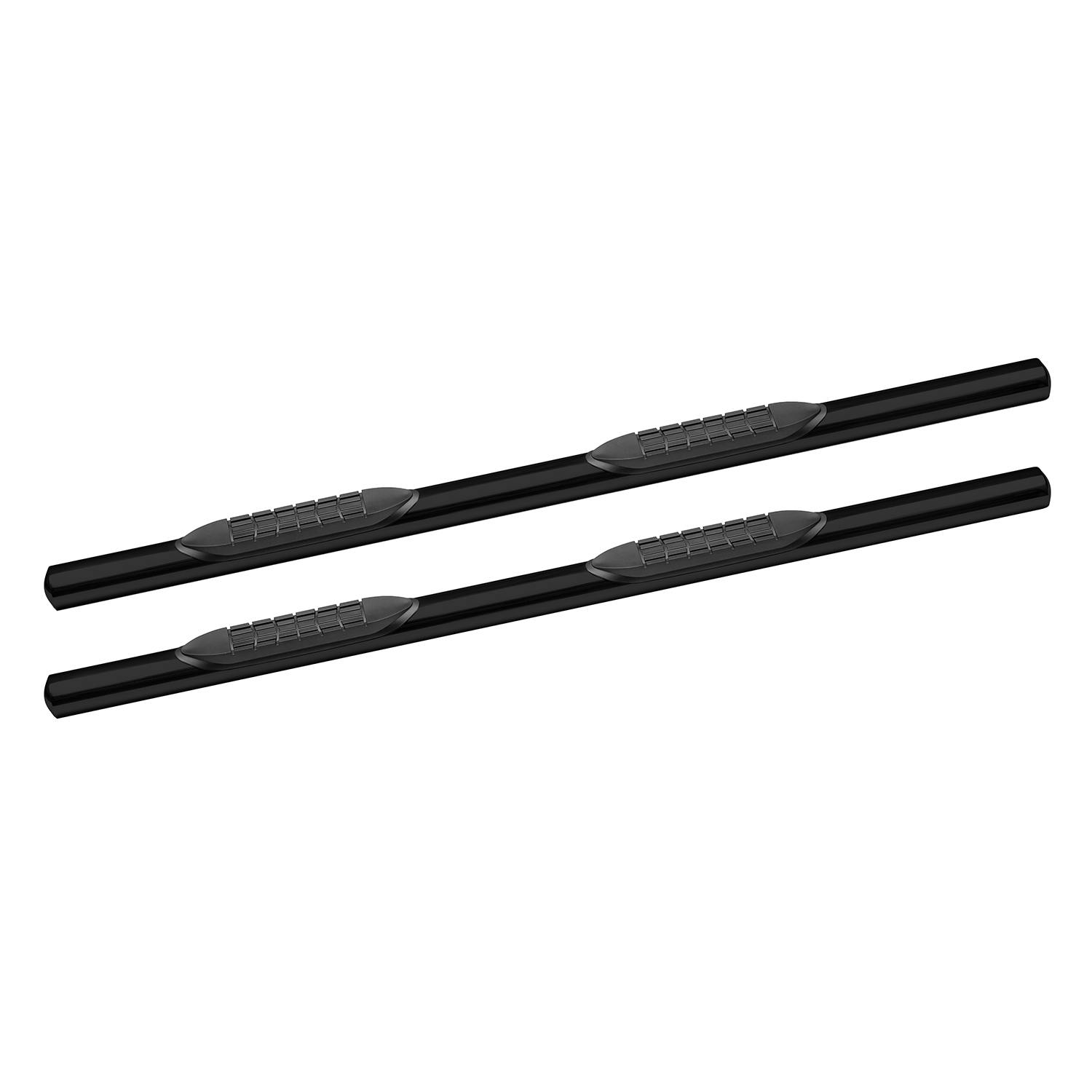 Iconic Accessories 118-5513 4Oval Side-Step Nerf Bars (180° Straight, Black Powder Coated)