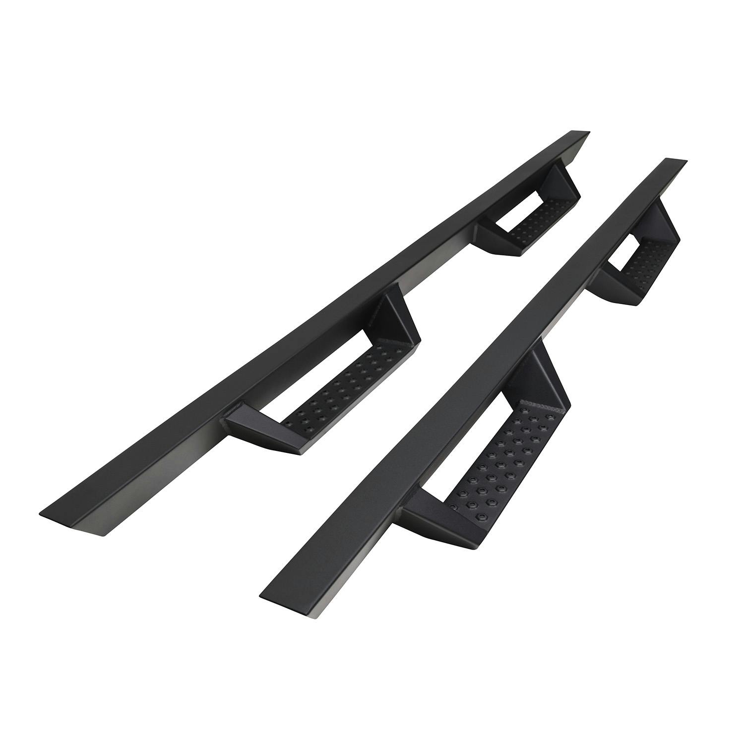 Iconic Accessories 120-1731 Fully-Welded 4Drop-Step System (Textured Black Powder Coated)