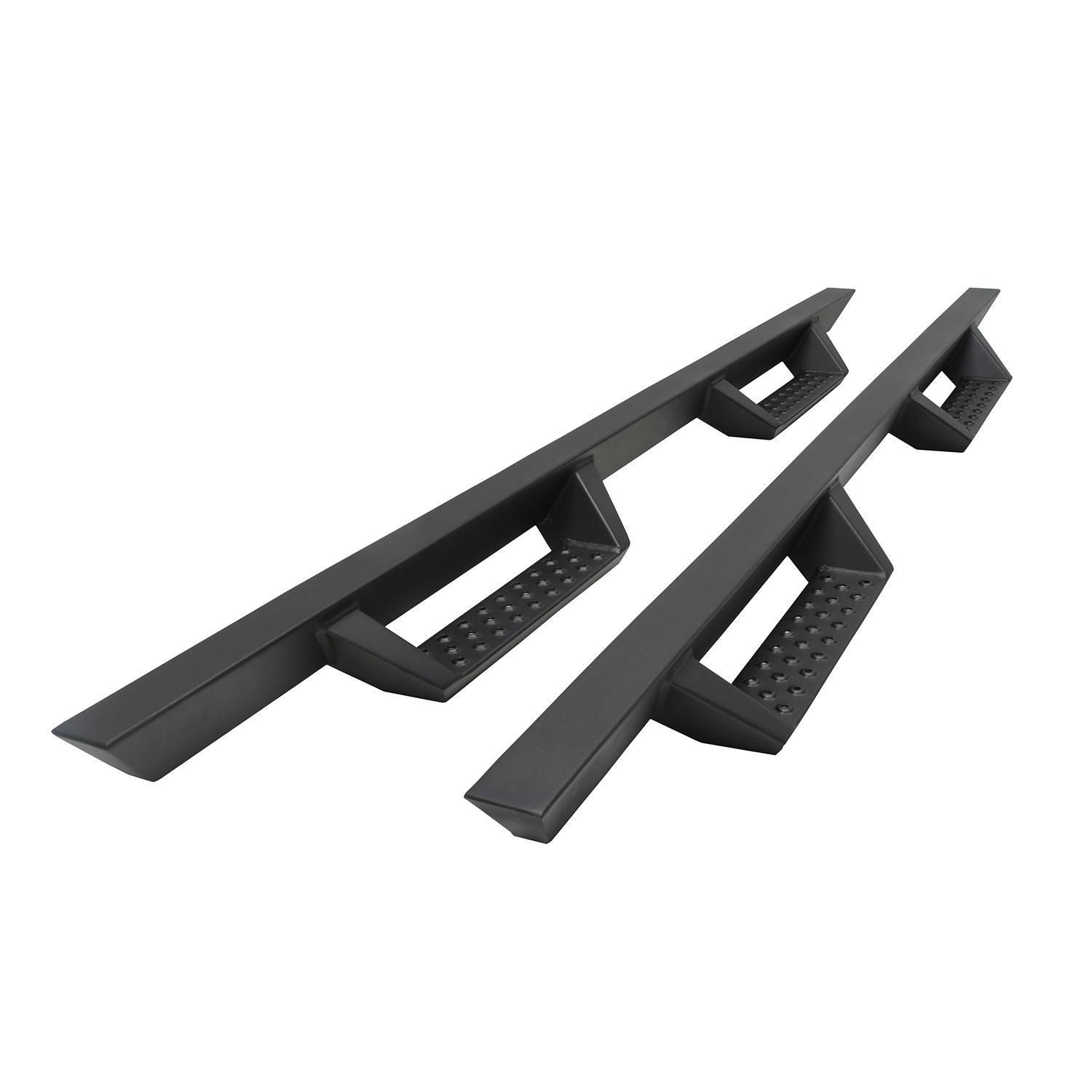 Iconic Accessories 120-1831 Fully-Welded 4Drop-Step System (Textured Black Powder Coated)