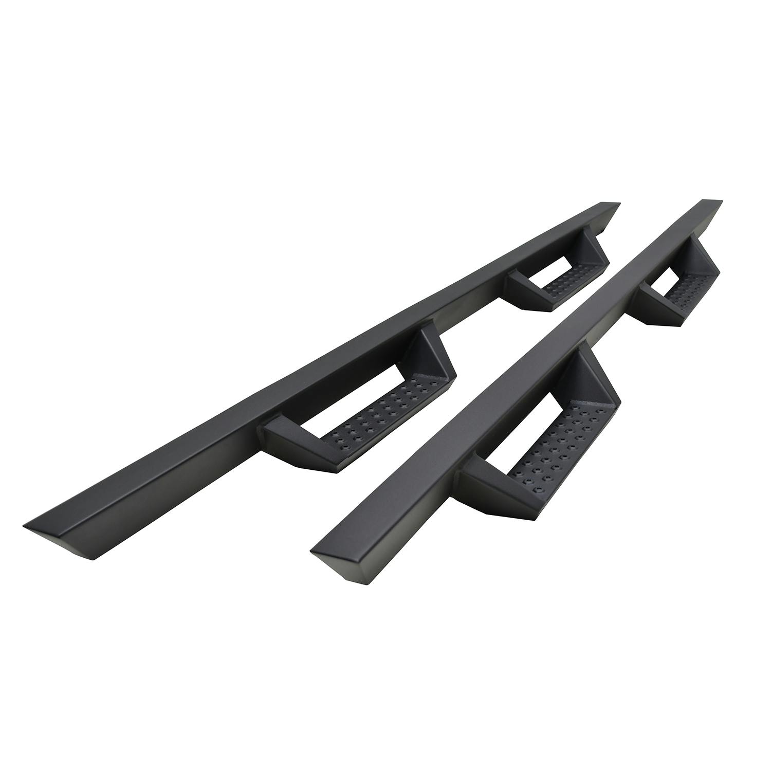 Iconic Accessories 120-2141 Fully-Welded 4Drop-Step System (Textured Black Powder Coated)