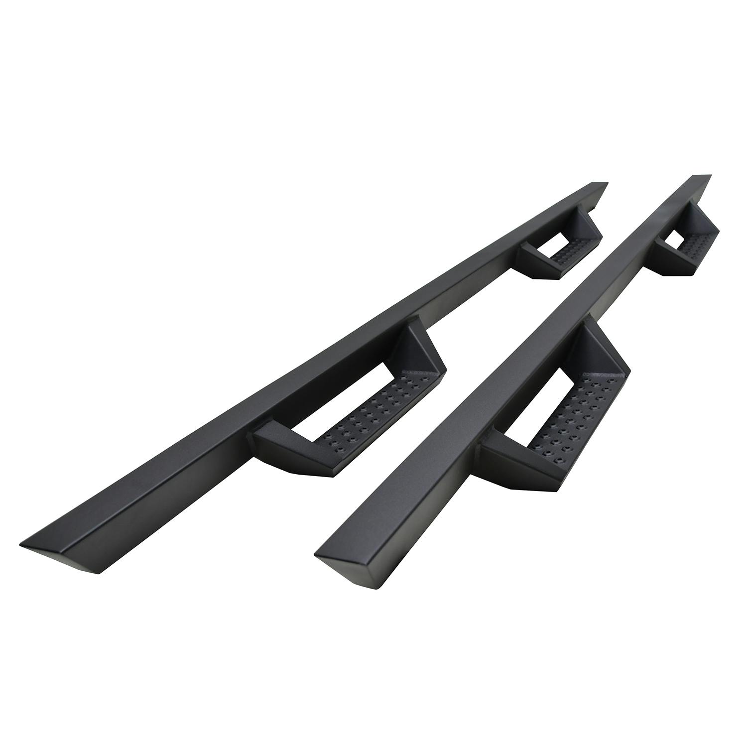 Iconic Accessories 120-2731 Fully-Welded 4Drop-Step System (Textured Black Powder Coated)