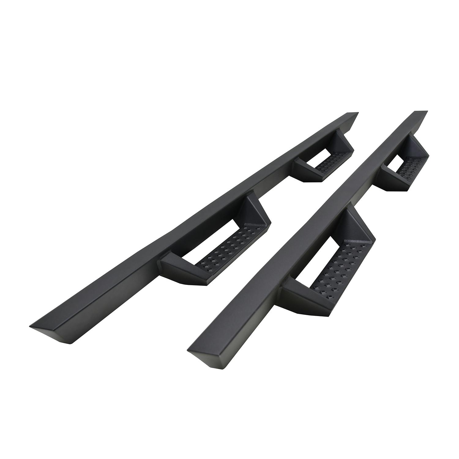 Iconic Accessories 120-7721 Fully-Welded 4Drop-Step System (Textured Black Powder Coated)