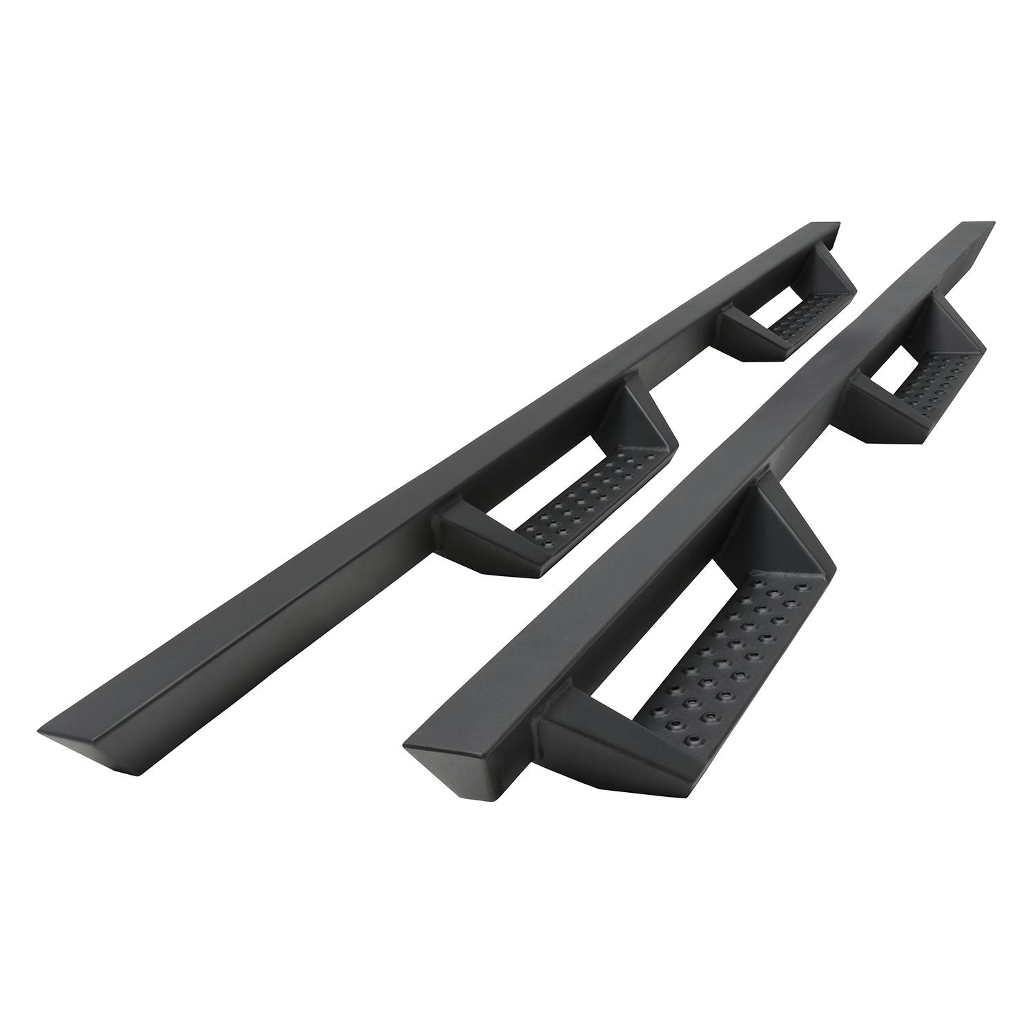Iconic Accessories 120-9231 Fully-Welded 4Drop-Step System (Textured Black Powder Coated)