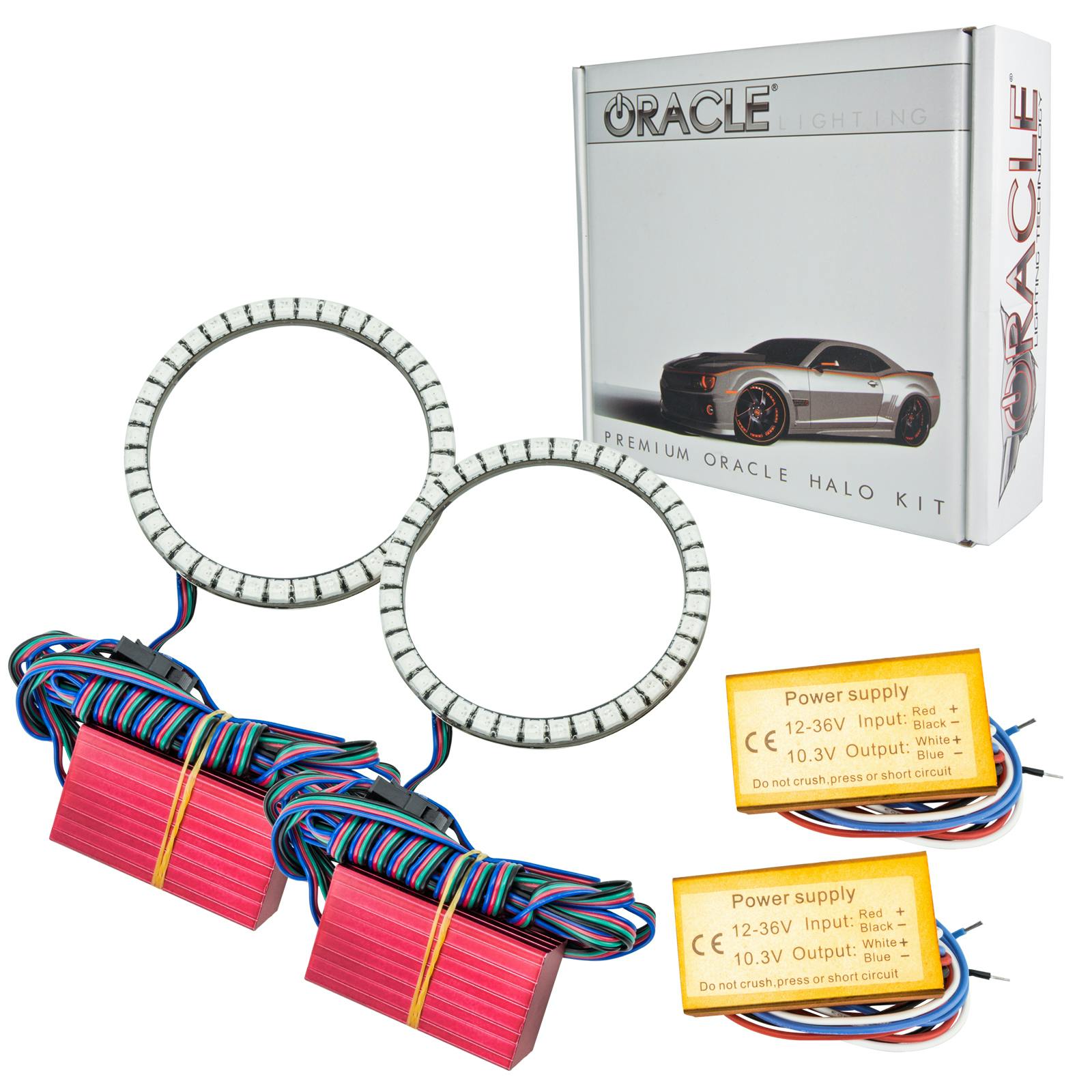 Oracle Lighting 1261-333 2014-2015 GMC Sierra SMD Fog Halo - CS - w/No Ctrl