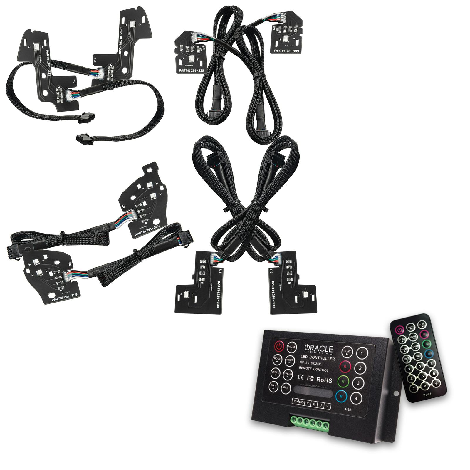 Oracle Lighting 1281-333 2019-2024 Dodge RAM 1500 CS RGB+W HL DRL Kit - Reflector HLs
