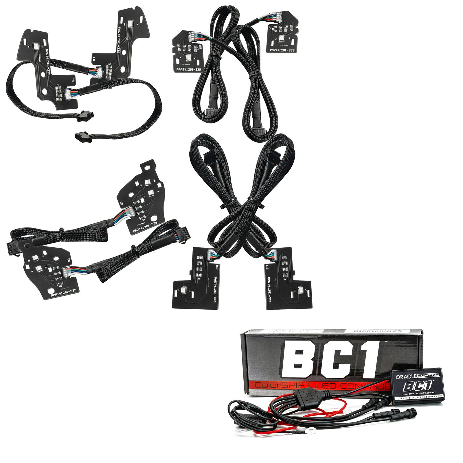 Oracle Lighting 1281-335 2019-2024 Dodge RAM 1500 CS RGB+W HL DRL Kit - Reflector HLs - w/BC2 Ctrl