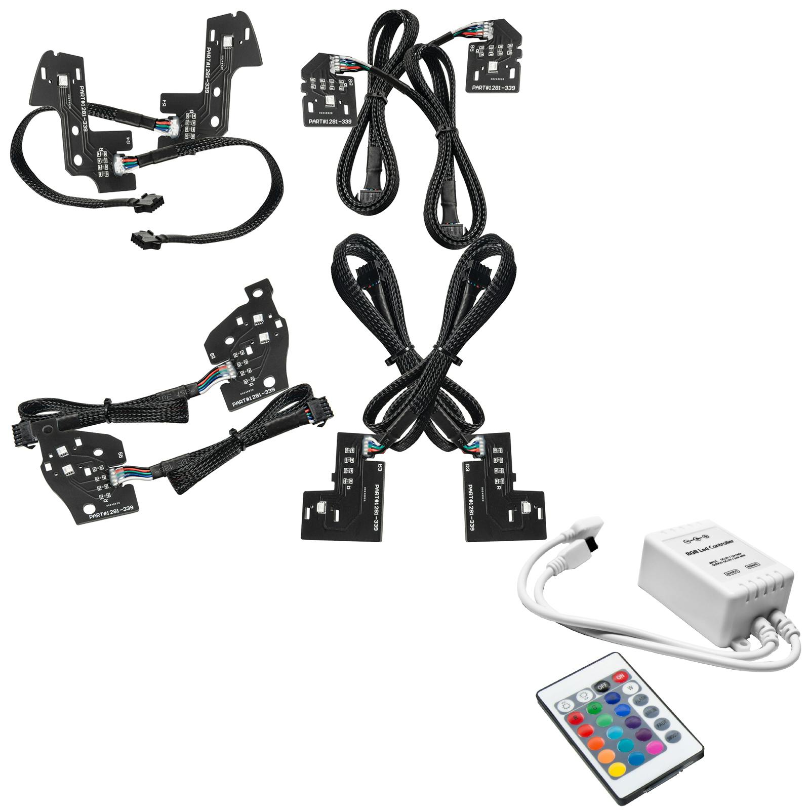 Oracle Lighting 1281-504 2019-2024 Dodge RAM 1500 CS RGB+W HL DRL Kit - Reflector HLs