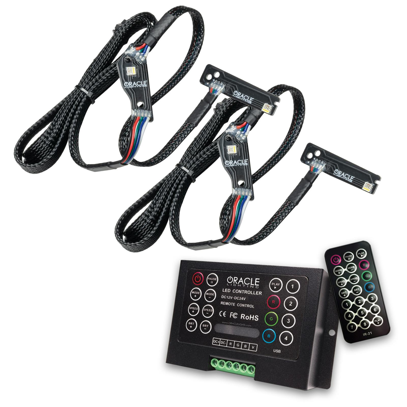 Oracle Lighting 1283-333 2015-2024 Nissan GT-R CS RGB+W "Lightning Bolt" HL DRL Kit