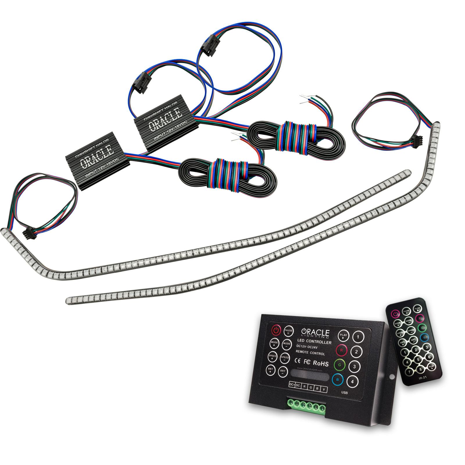 Oracle Lighting 1297-333 2016-2021 Chevrolet Camaro ColorSHIFT Surface Mount DRL Modules