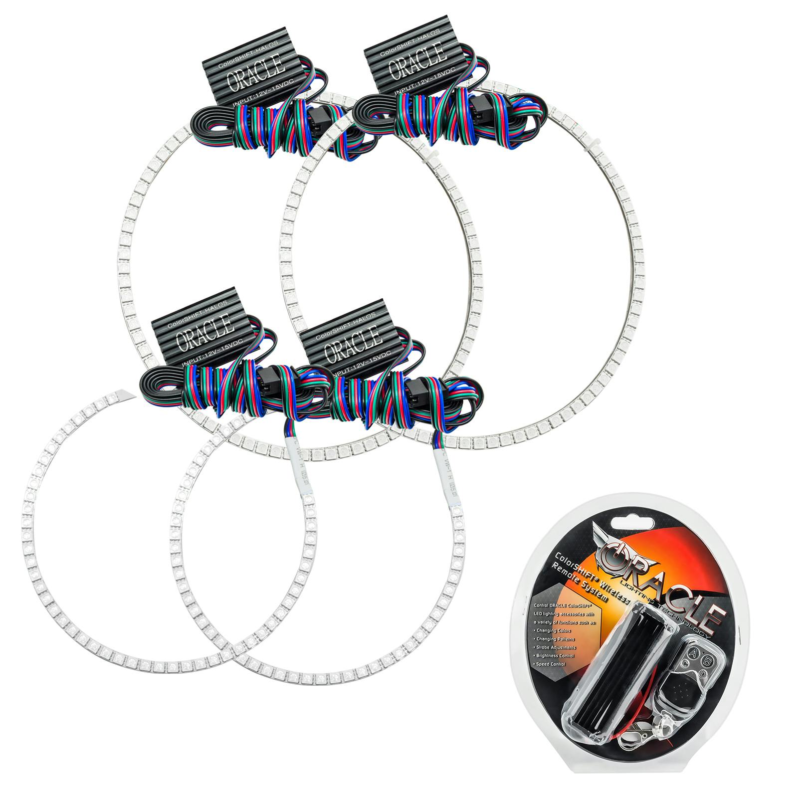 Oracle Lighting 1298-330 2008-2010 Jeep Grand Cherokee HL Halo - CS - w/RF Ctrl