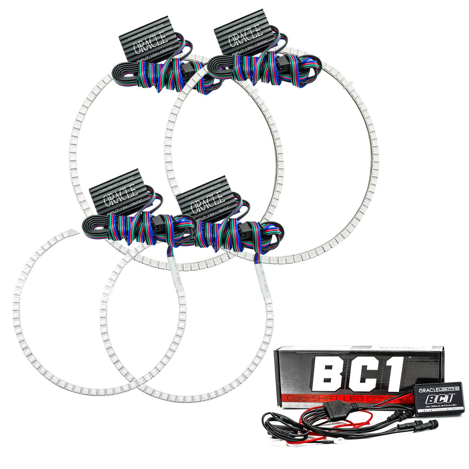 Oracle Lighting 1298-335 2008-2010 Jeep Grand Cherokee HL Halo - CS - w/BC2 Ctrl