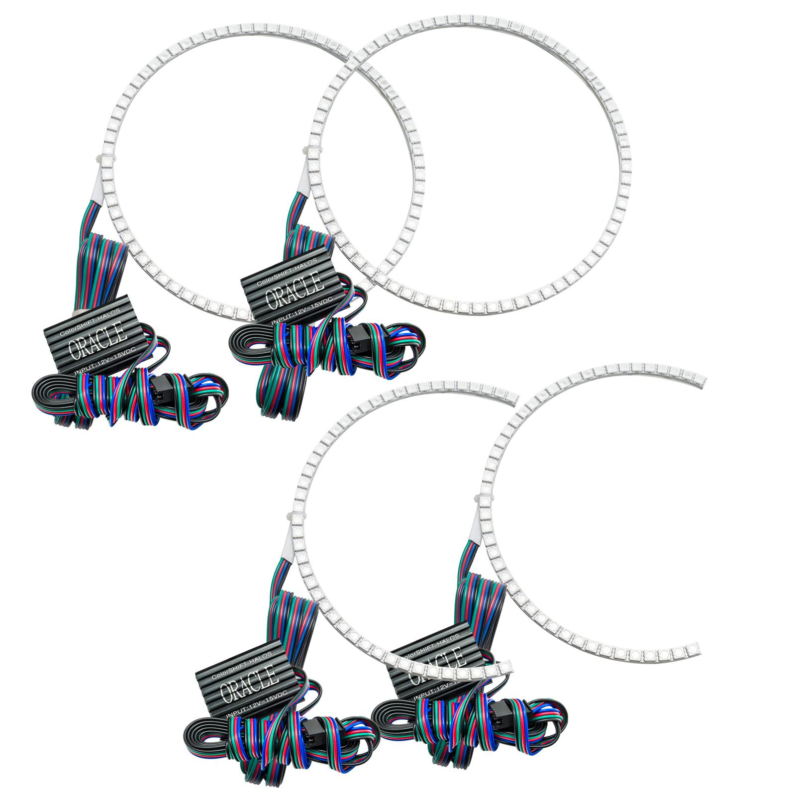 Oracle Lighting 1326-334 2007-2009 Dodge Durango LED Headlight Halo Kit - ColorSHIFT - w/No Controller