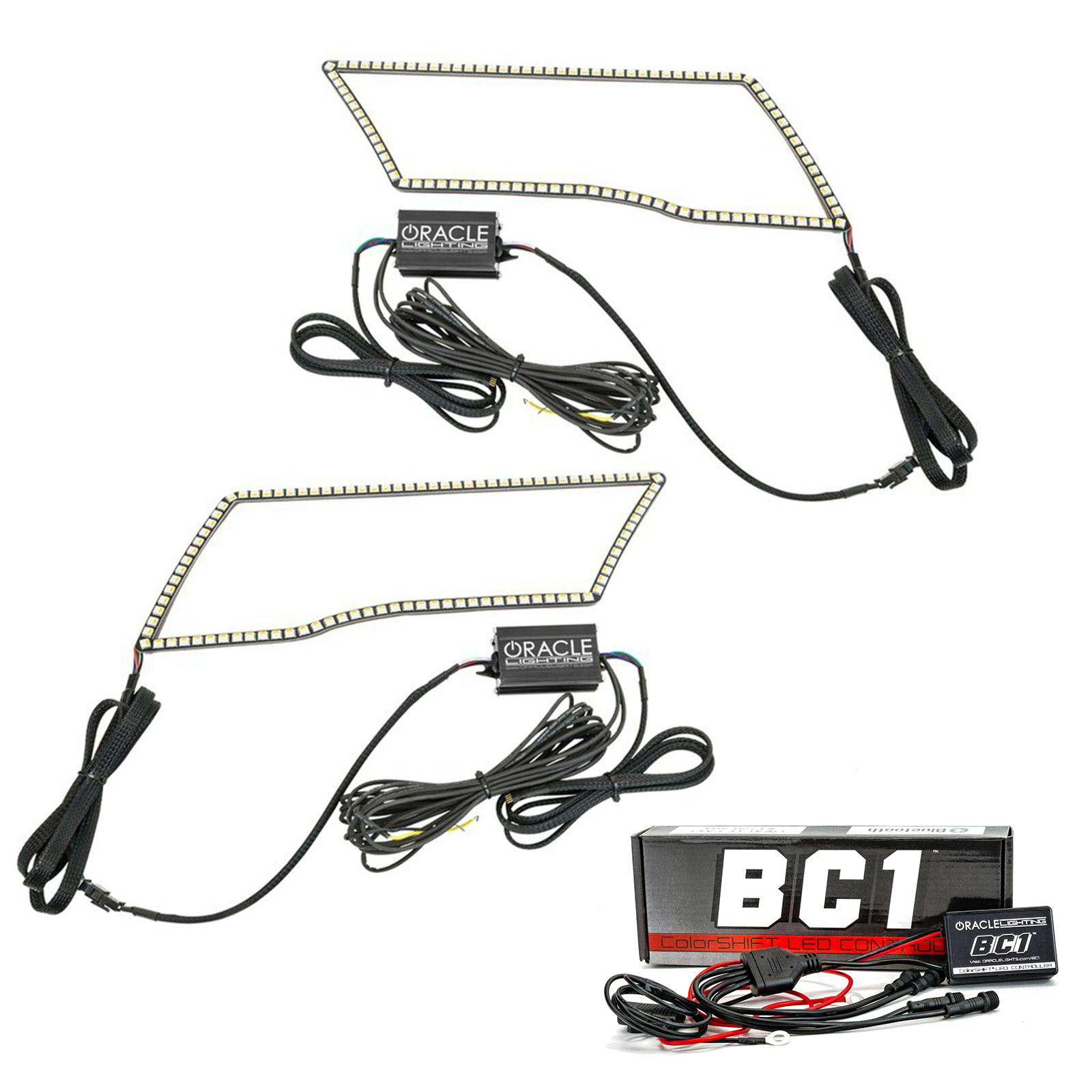 Oracle Lighting 1328-335 2009-2018 Dodge Ram RGB+A CS+ Switchback Quad HL Halo - w/BC2 Ctrl