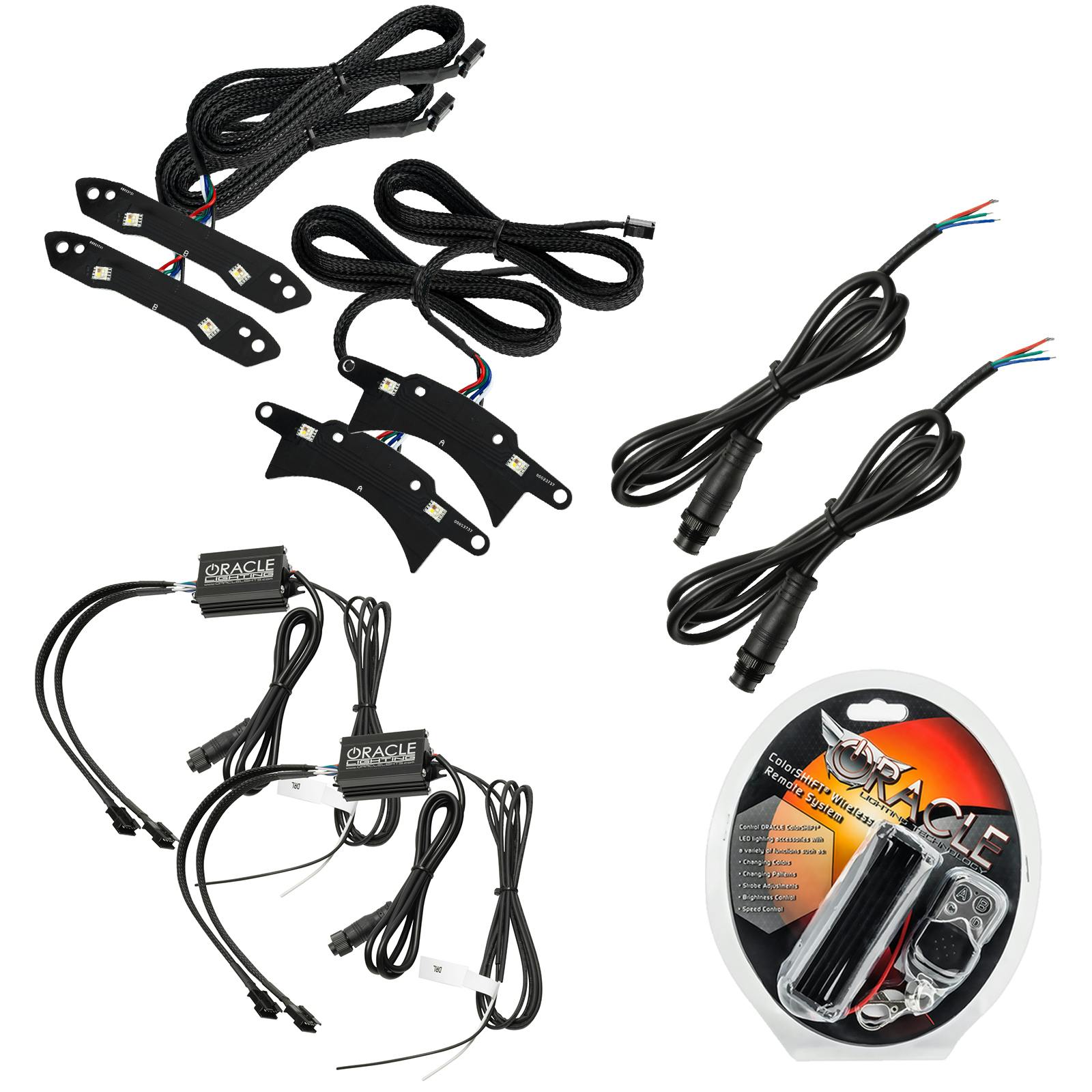 Oracle Lighting 1329-330 2015-2023 Dodge Challenger ColorSHIFT RGB+W Headlight DRL Upgrade Kit