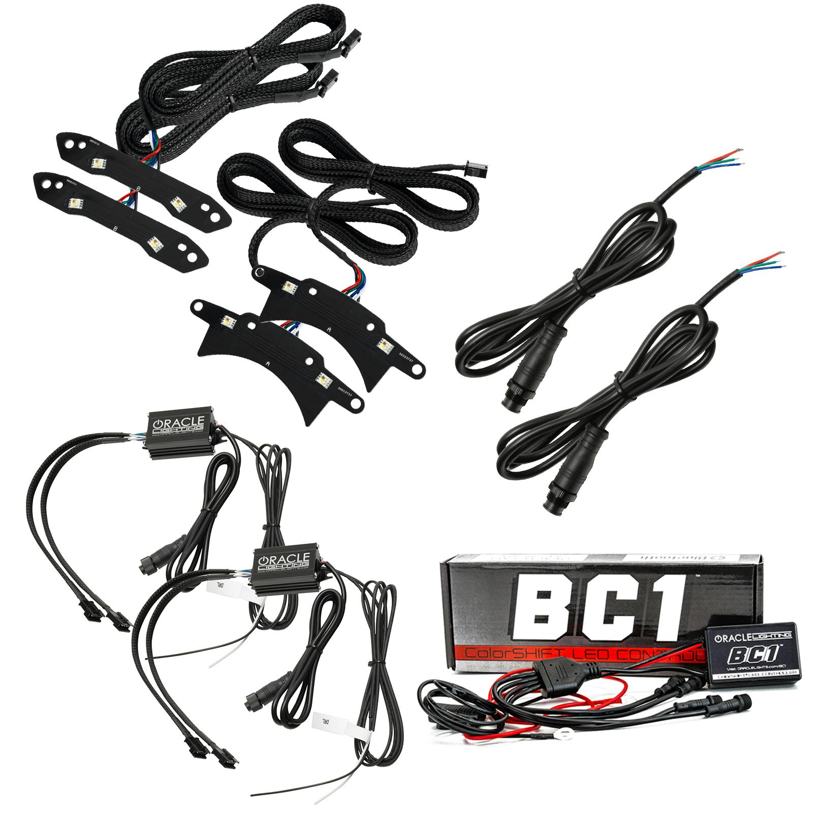 Oracle Lighting 1329-335 2015-2023 Dodge Challenger CS RGB+W HL DRL Kit - w/BC2 Ctrl
