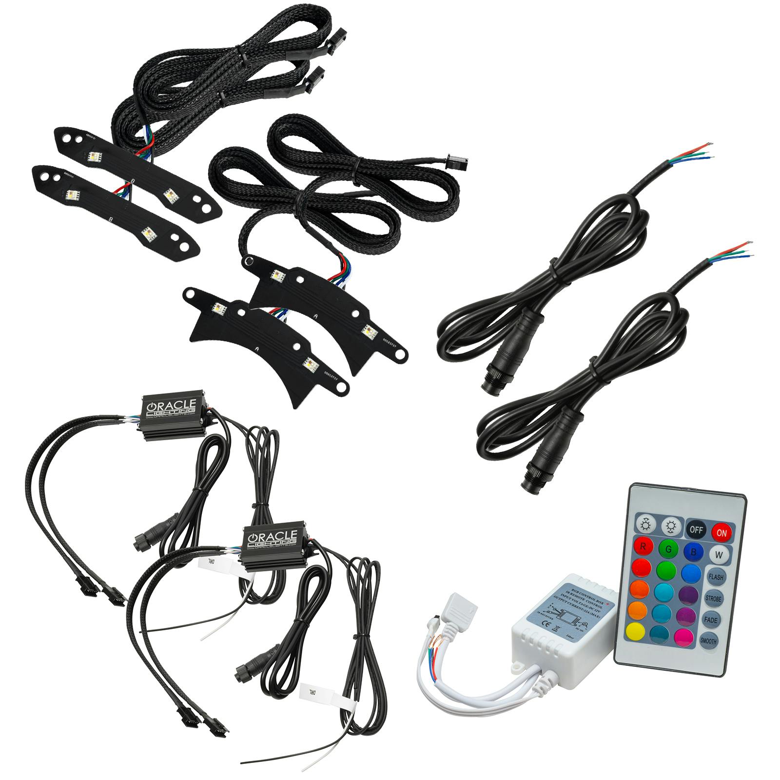 Oracle Lighting 1329-504 2015-2023 Dodge Challenger ColorSHIFT RGB+W Headlight DRL Upgrade Kit