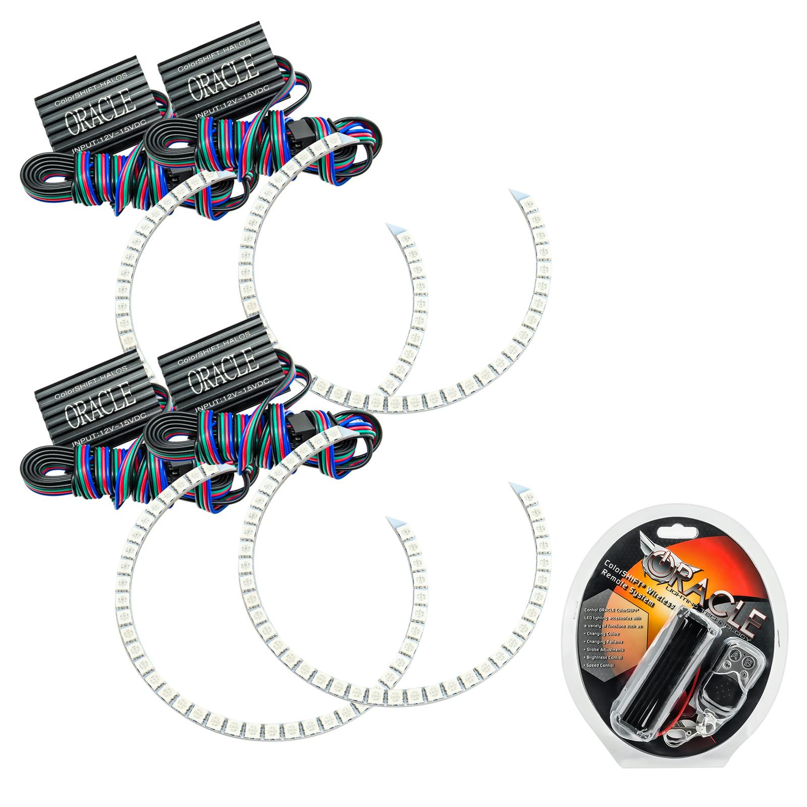 Oracle Lighting 1341-330 2003-2007 Honda Accord Coupe/Sedan HL Halo - CS - w/RF Ctrl