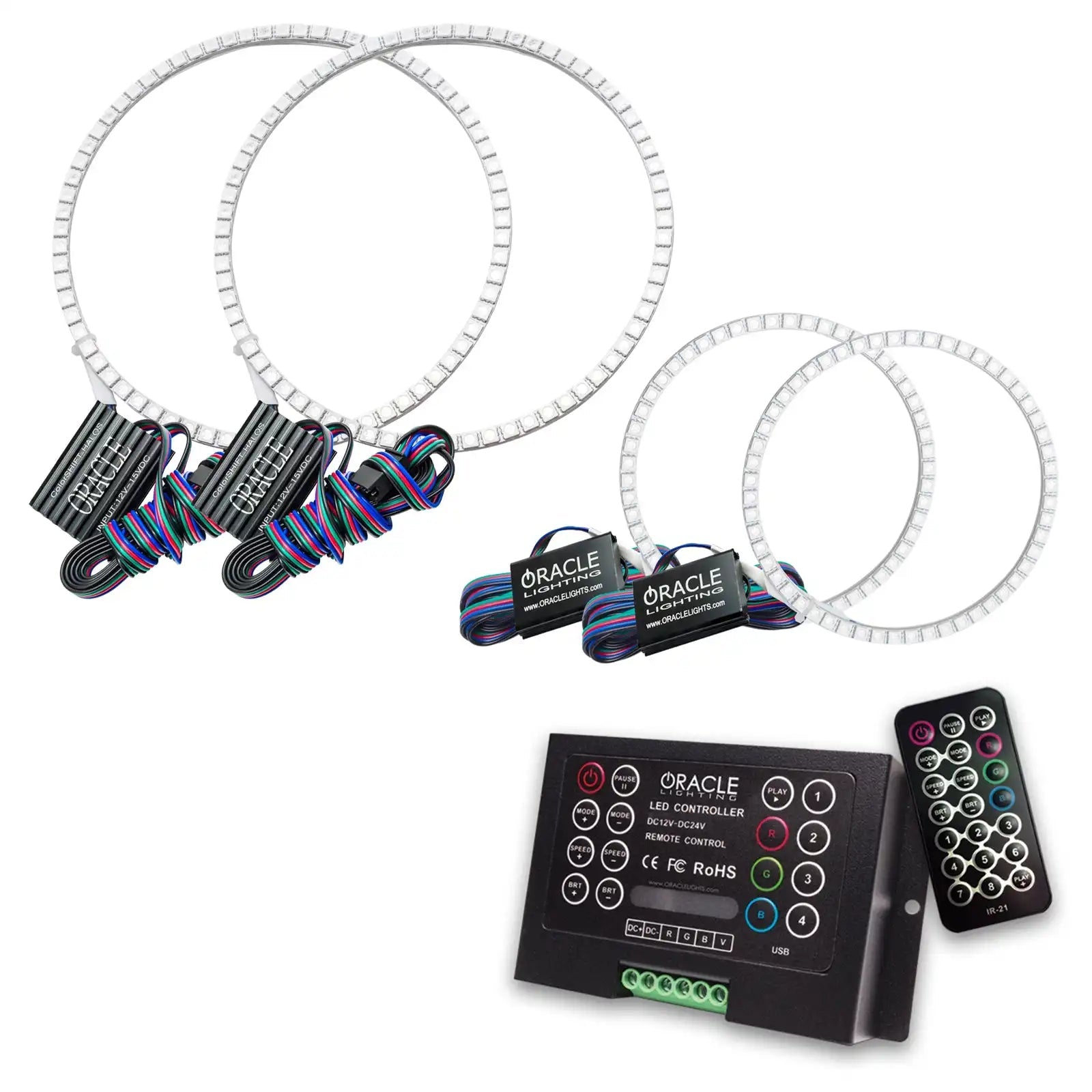 Oracle Lighting 1343-333 2002-2004 Lexus ES 300 LED Headlight Halo Kit - ColorSHIFT - w/2.0 Controller