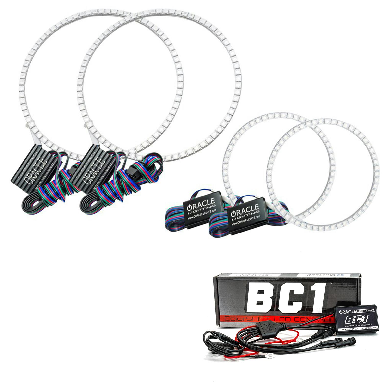 Oracle Lighting 1343-335 2002-2004 Lexus ES 300 LED Headlight Halo Kit - ColorSHIFT - w/BC2 Controller