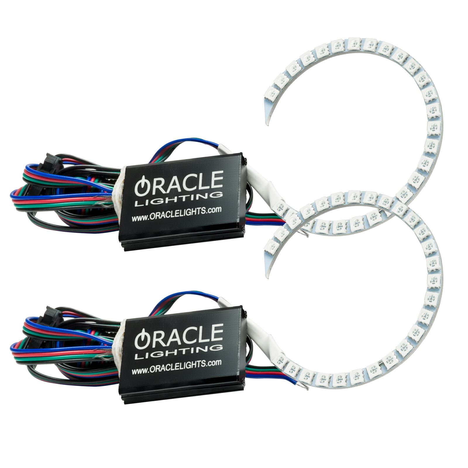 Oracle Lighting 1347-334 2018-2023 Ford Mustang LED Headlight Halo Kit - ColorSHIFT - w/No Controller