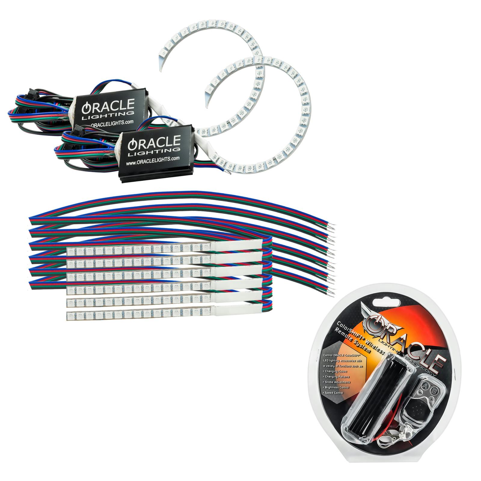 Oracle Lighting 1348-330 2018-2023 Ford Mustang ColorSHIFT DRL Upgrade w/Halo Kit