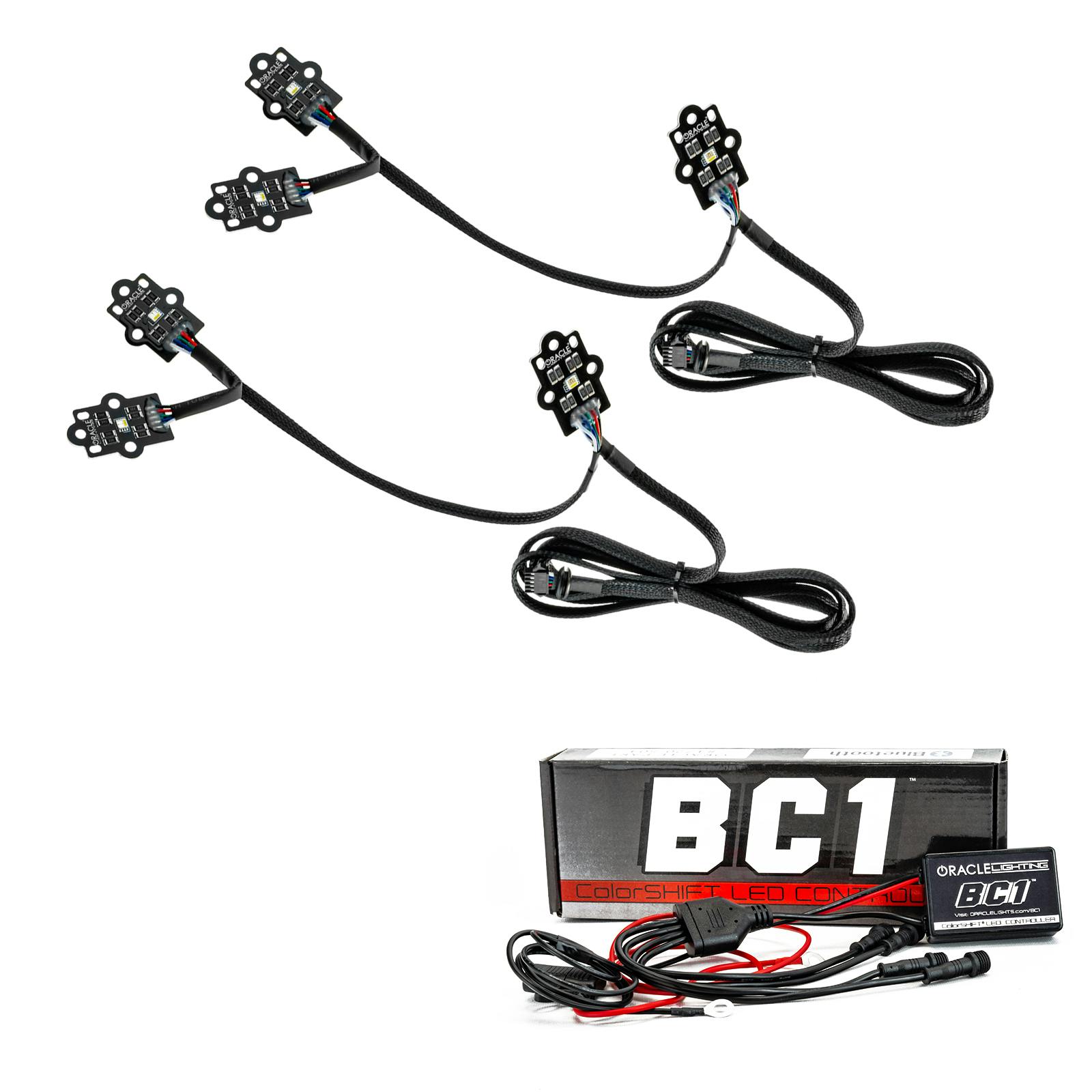Oracle Lighting 1441-335 2019-2022 Chevy Silverado 1500 CS RGB+W HL DRL Kit - w/BC2 Ctrl