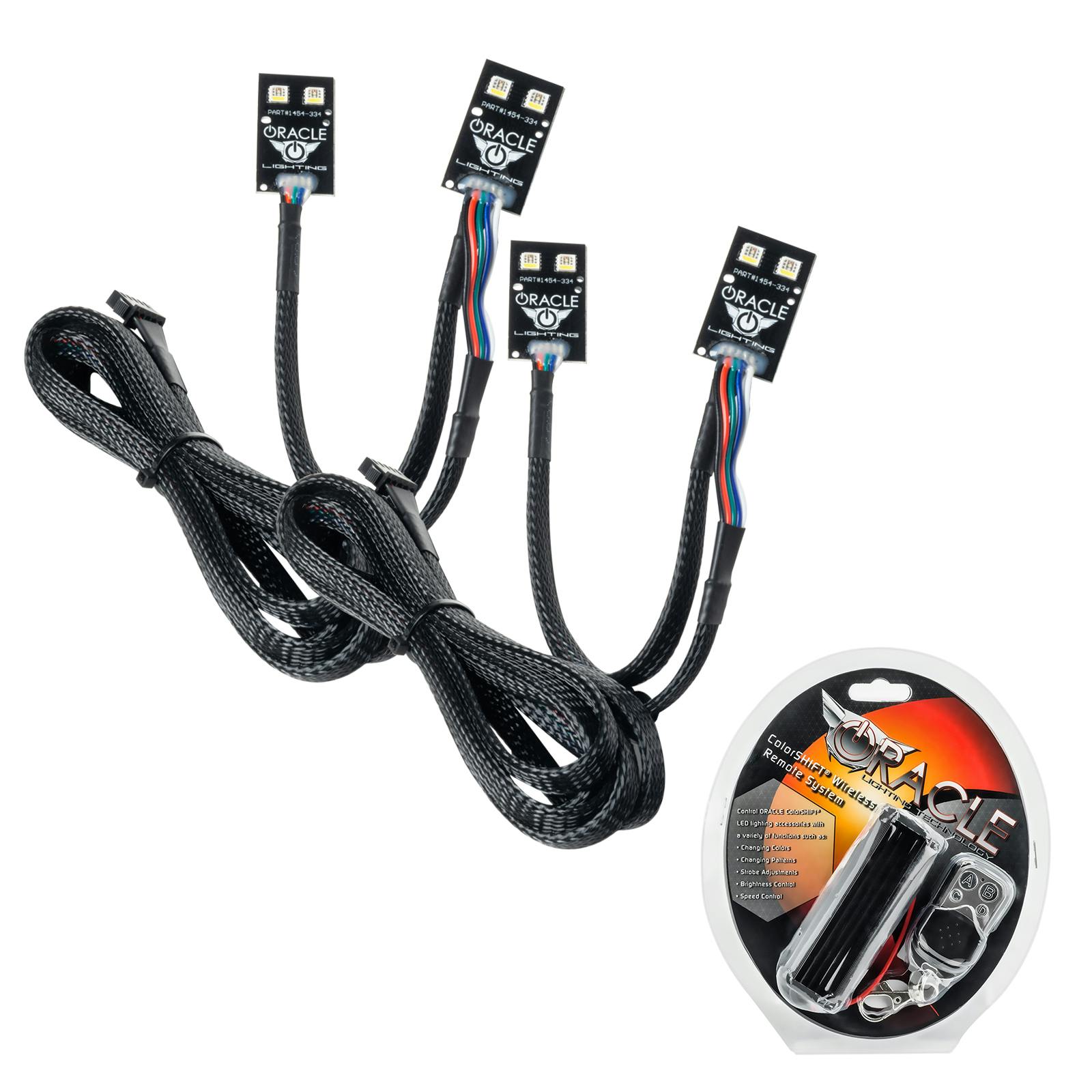 Oracle Lighting 1454-330 2021-2025 Ford Bronco Sport ColorSHIFT RGB+W Headlight DRL + Halo Upgrade Kit
