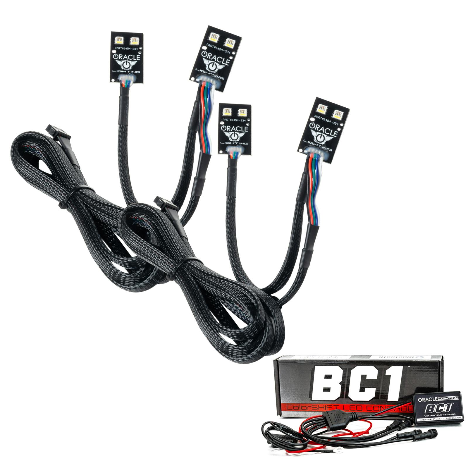 Oracle Lighting 1454-335 2021-2025 Ford Bronco Sport CS RGB+W HL DRL + Halo - w/BC2 Ctrl