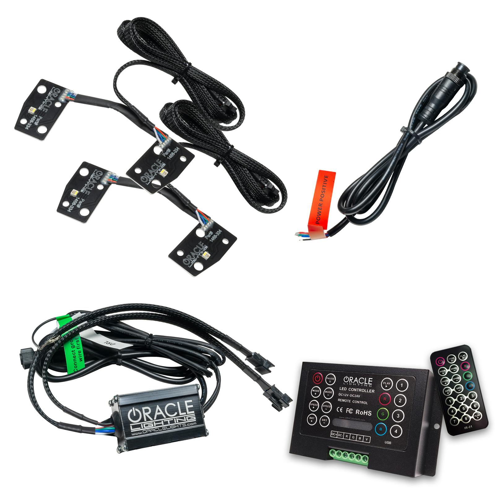 Oracle Lighting 1468-333 2021-2025 Ford Bronco ColorSHIFT RGB+W Headlight Halo Upgrade Kit