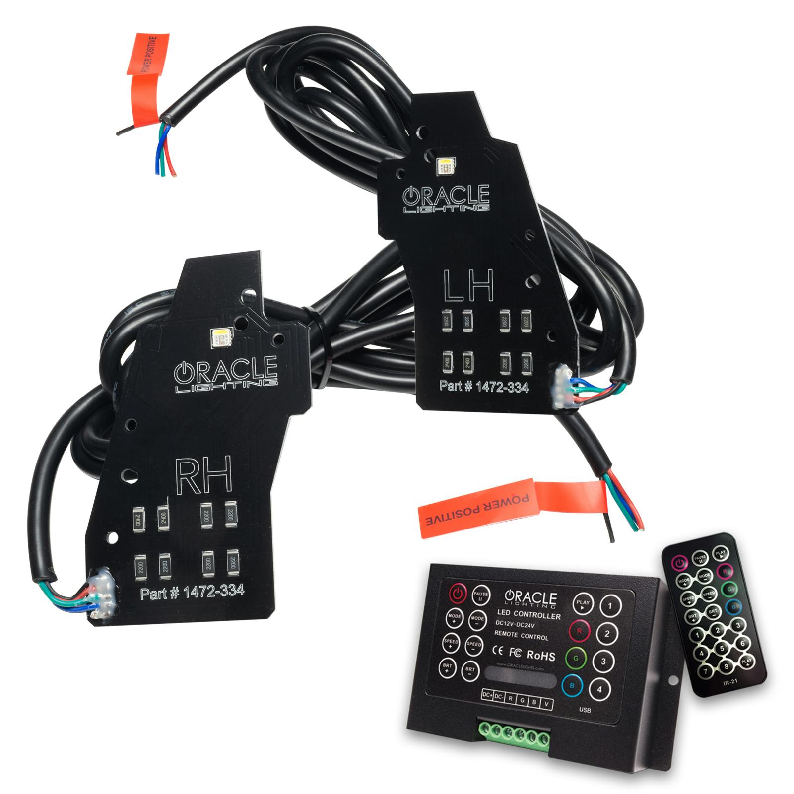 Oracle Lighting 1472-333 2020-2024 Ford Explorer ColorSHIFT RGB Headlight DRL Upgrade Kit
