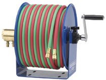 Coxreels 112W-1-100 Hand Crank 1-4 in x 100Ft Twin-Line-W/Hose