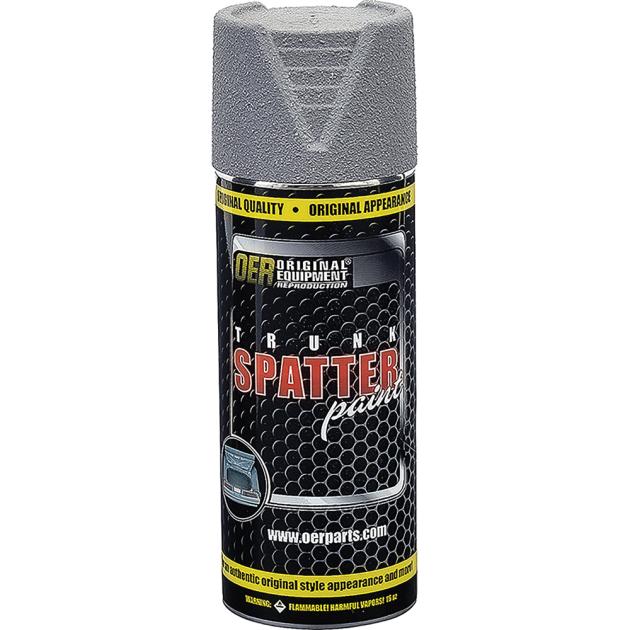 Trunk Spatter Paint, Gray / White, Aerosol Can, Net Weight 11 oz.