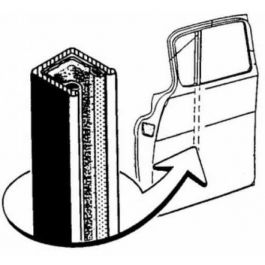 Counterpart Automotive Window Division Bar 1955-63 & 1967-72 Chev/GMC Truck