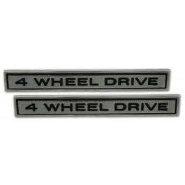 Counterpart Automotive "4 Wheel Drive" Fender Side Emblems 1968-72 Chevrolet/GMC Truck, Blazer and Suburban