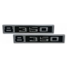 Counterpart Automotive "8 350" Fender Side Emblems 1969-72 Chevrolet Truck