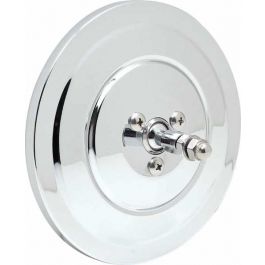 Counterpart Automotive Exterior Mirror Head Chrome Round Ribbed 1947-72 Chev/GMC Truck